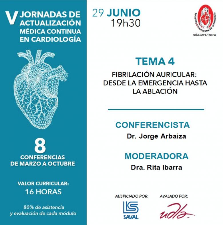 Fibrilación auricular: desde la emergencia hasta la ablación 